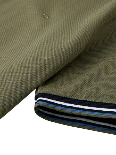 OLYMP Polo Verde scuro Piqué - Vista 1