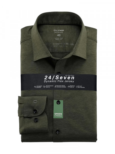Camicia in jersey OLYMP Level Five 24/Seven body fit