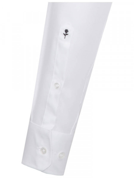 SEIDENSTICKER Regular Fit Camicia Bianco Business Kent Struktur - Vista 1