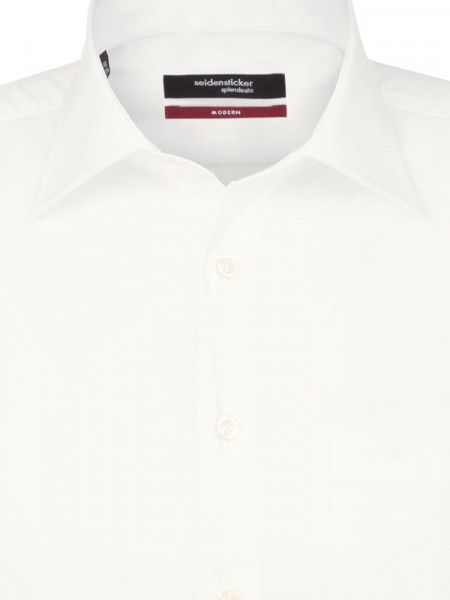 SEIDENSTICKER Regular Fit Camicia Beige chiaro Business Kent Popeline - Vista 2