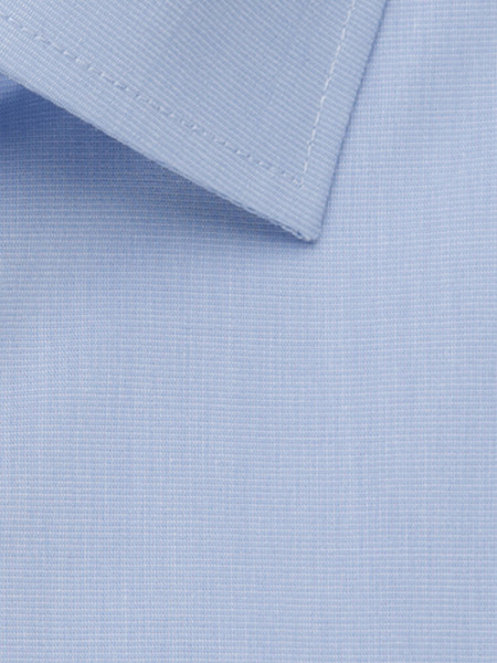 SEIDENSTICKER Regular Fit Camicia Azzurro Business Kent Fil à Fil - Vista 3