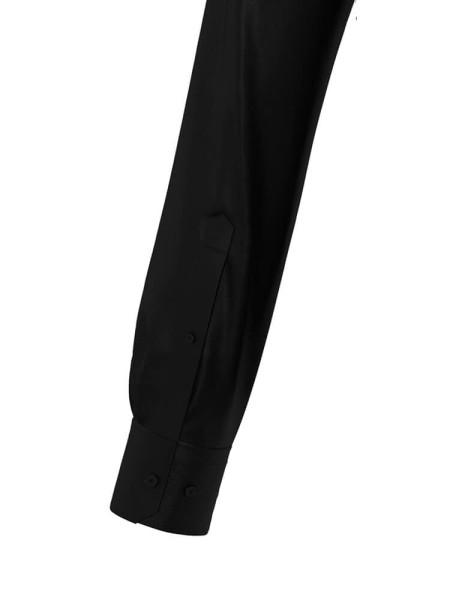 SEIDENSTICKER Tailored Fit Camicia Nero New Kent Satin  - Vista 3