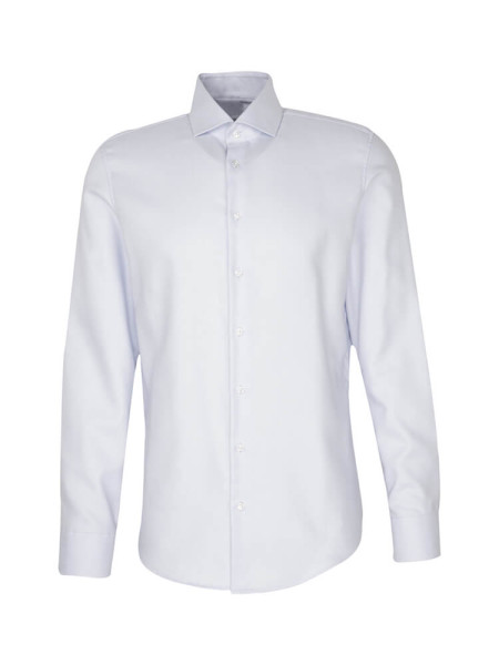 SEIDENSTICKER Slim Fit Camicia Azzurro Kent Struktur