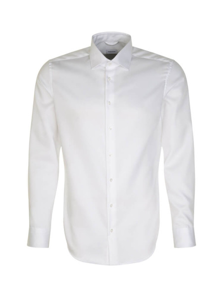 SEIDENSTICKER Slim Fit Camicia Bianco New Kent Twill