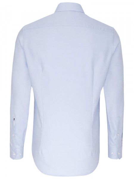 SEIDENSTICKER Slim Fit Camicia Azzurro Business Kent Struktur