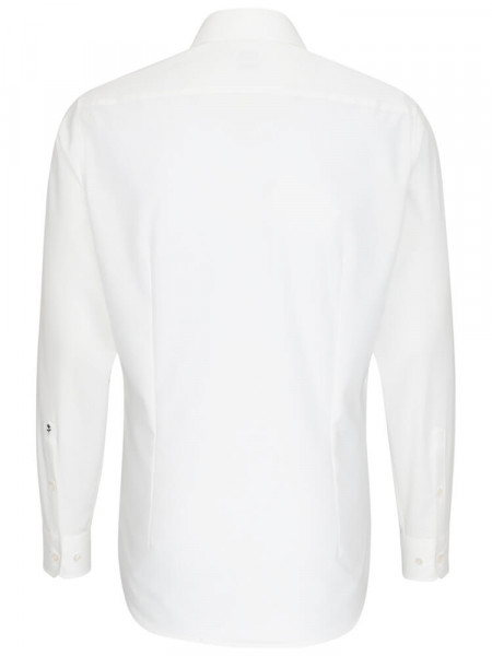 SEIDENSTICKER Tailored Fit Camicia Beige chiaro Business Kent Popeline