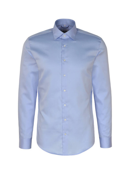 SEIDENSTICKER Tailored Fit Camicia Azzurro New Kent Satin