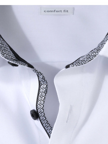 OLYMP Comfort Fit Camicia Bianco New Kent Popeline - Vista 1
