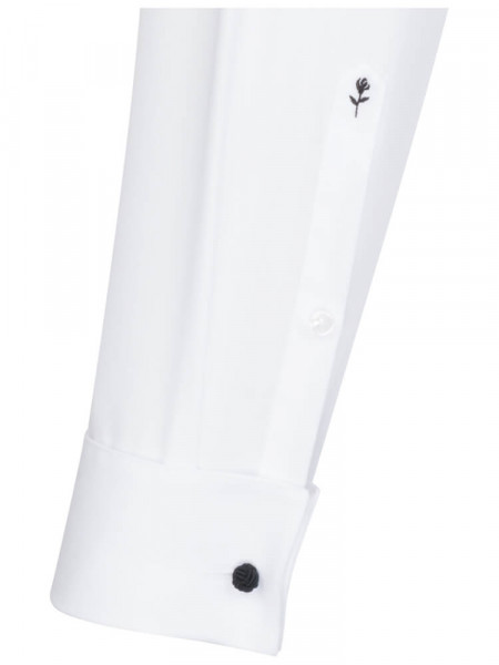 SEIDENSTICKER Regular Fit Camicia Bianco Kläppchen Popeline - Vista 1