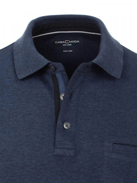 CASAMODA Polo Blu medio Piqué - Vista 1