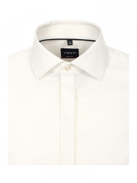 VENTI Slim Fit Camicia Beige chiaro Kent Popeline - Vista 1