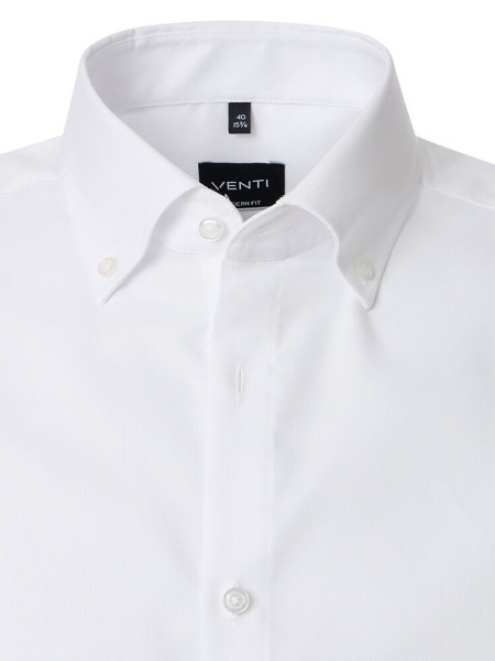 VENTI Regular Fit Camicia Bianco Button-Down Fein Oxford - Vista 1