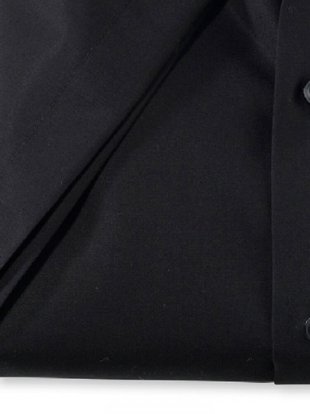 OLYMP Comfort Fit Camicia Nero New Kent Popeline - Vista 2