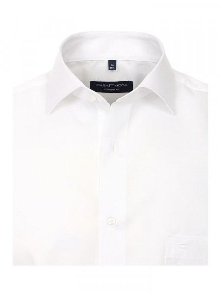 CASAMODA Comfort Fit Camicia Bianco Kent Twill - Vista 1