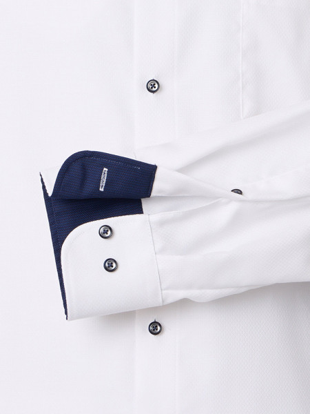 VENTI Comfort Fit Camicia Bianco Button-Down Struktur - Vista 2