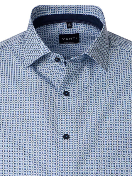 VENTI Comfort Fit Camicia Azzurro Kent Popeline - Vista 1