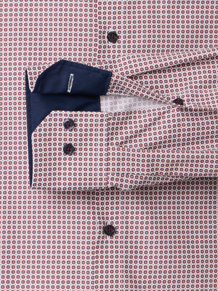 VENTI Regular Fit Camicia Rosso Kent Popeline - Vista 2