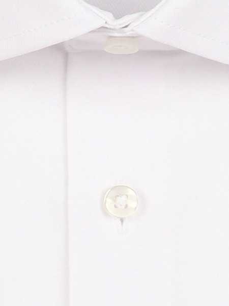 SEIDENSTICKER Slim Fit Camicia Bianco Business Kent Twill - Vista 1