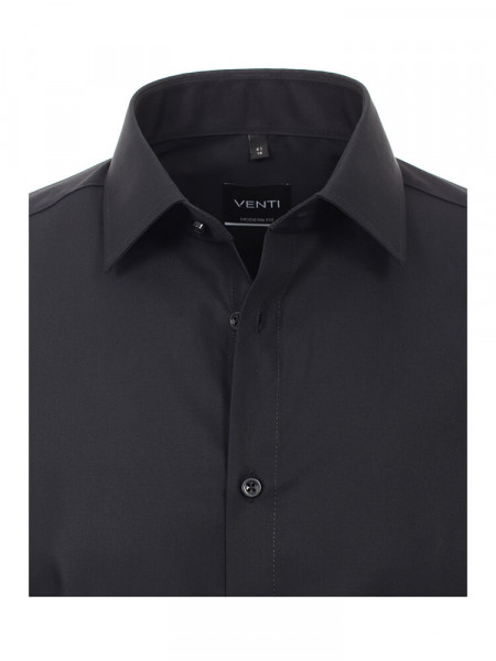 VENTI Regular Fit Camicia Nero Kent Popeline - Vista 1