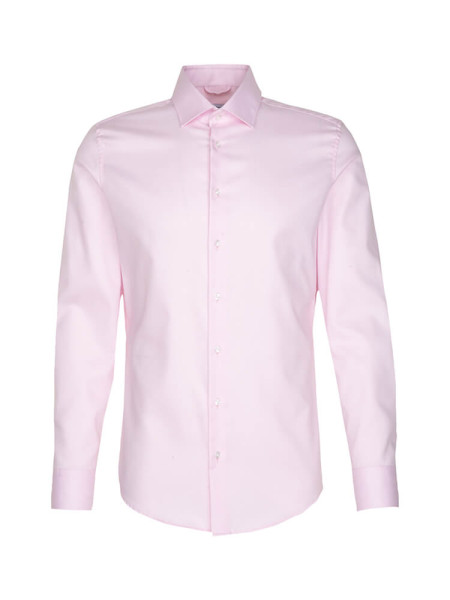SEIDENSTICKER Slim Fit Camicia Rosé New Kent Twill